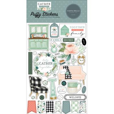 Carta Bella Gather At Home - Puffy Stickers